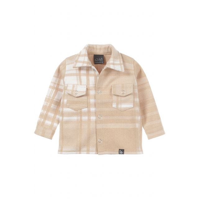 Checked jacket sand