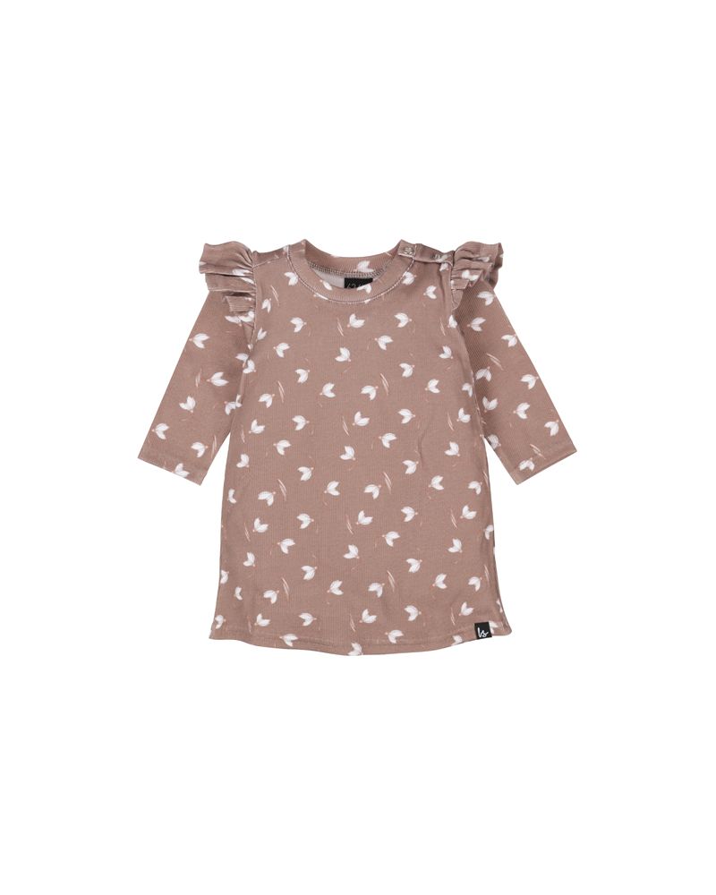 A-lijn jurkje snowdrops mocha