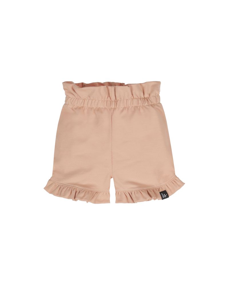 Double ruffle short dusty pink
