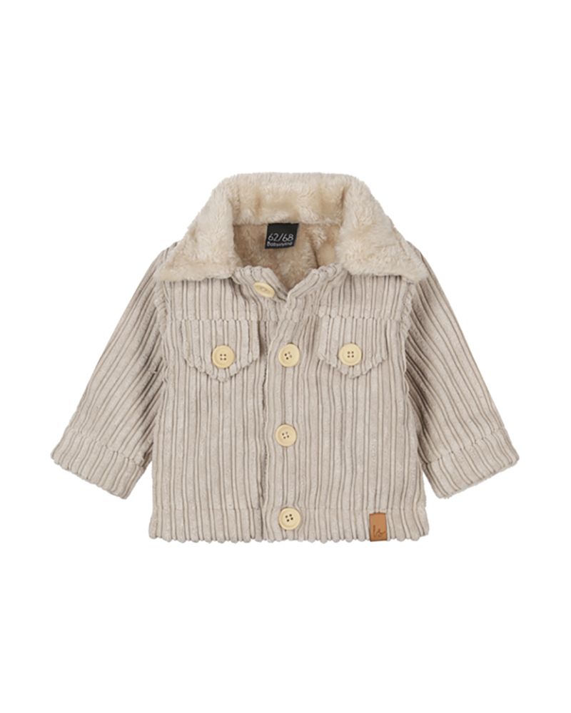 Jacket rib (gevoerd) sand
