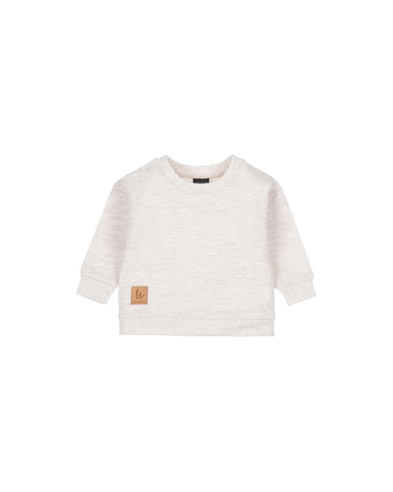 Loose fit sweater melange beige