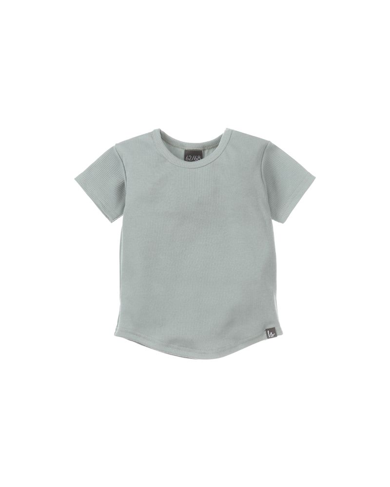 Rib jersey t-shirt green