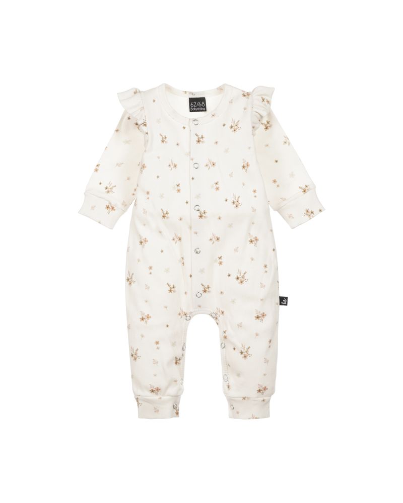 Ruffle boxpakje rib karla offwhite/brown