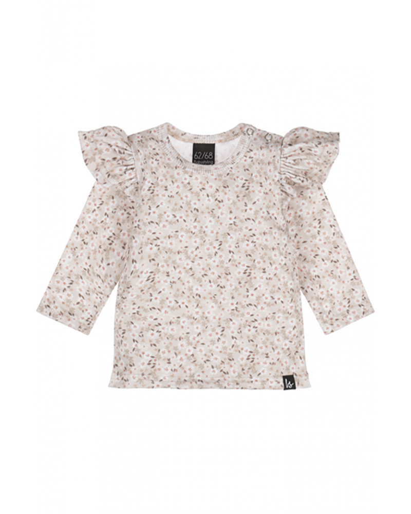 Ruffle longsleeve flower bomb rib