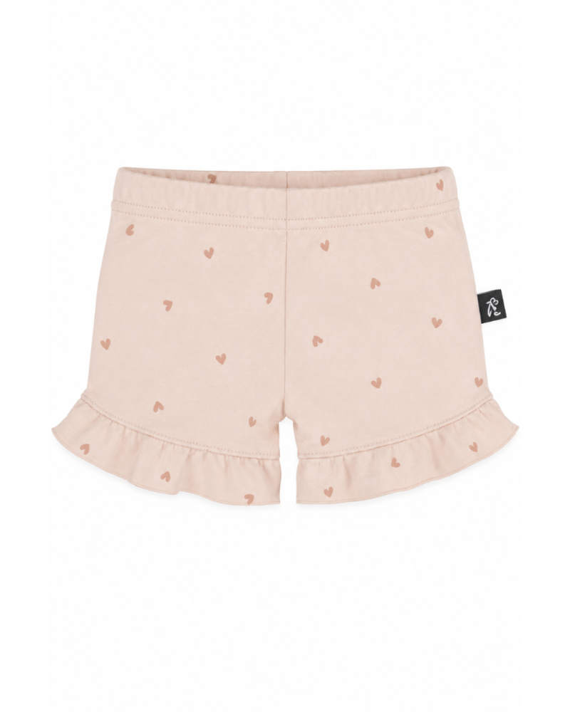 Ruffle short hartjes roze