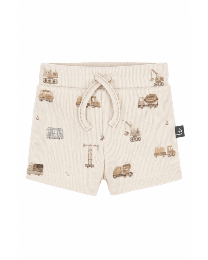 Rib jersey korte broek hijskraantjes