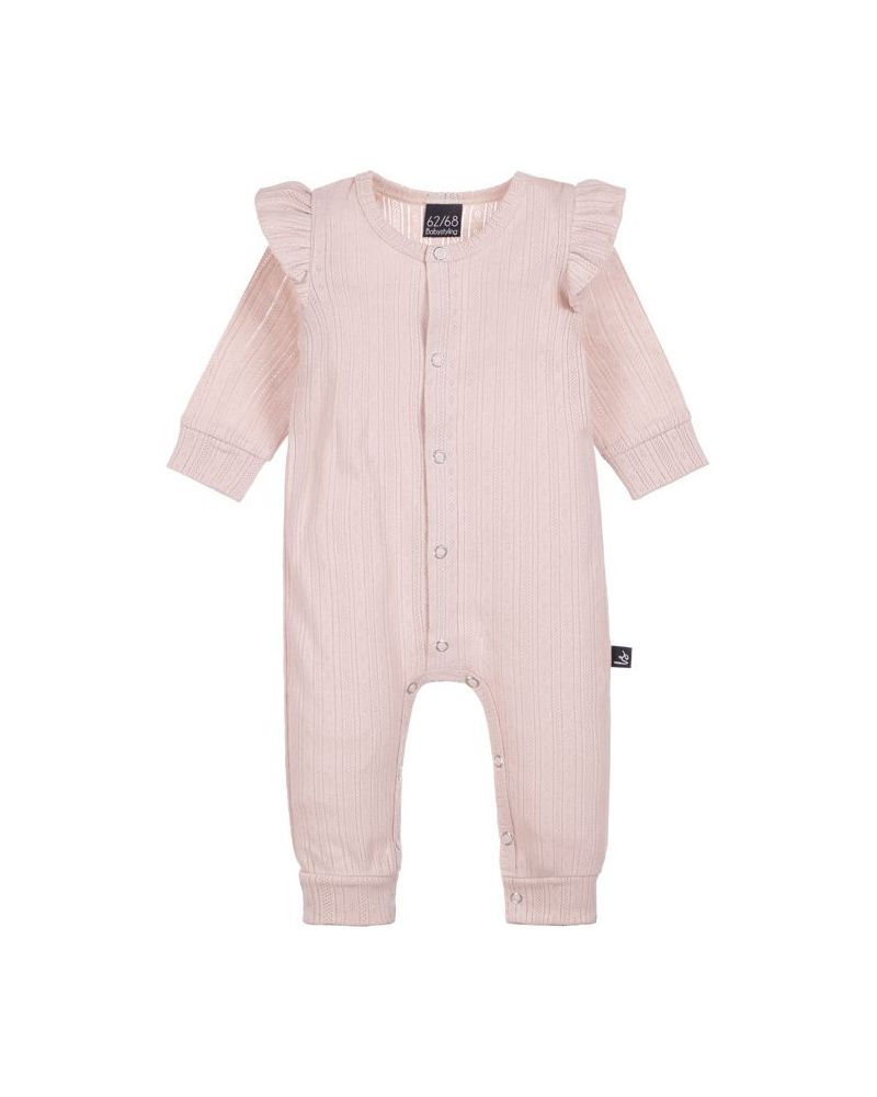 Ruffle boxpakje pointelle roze