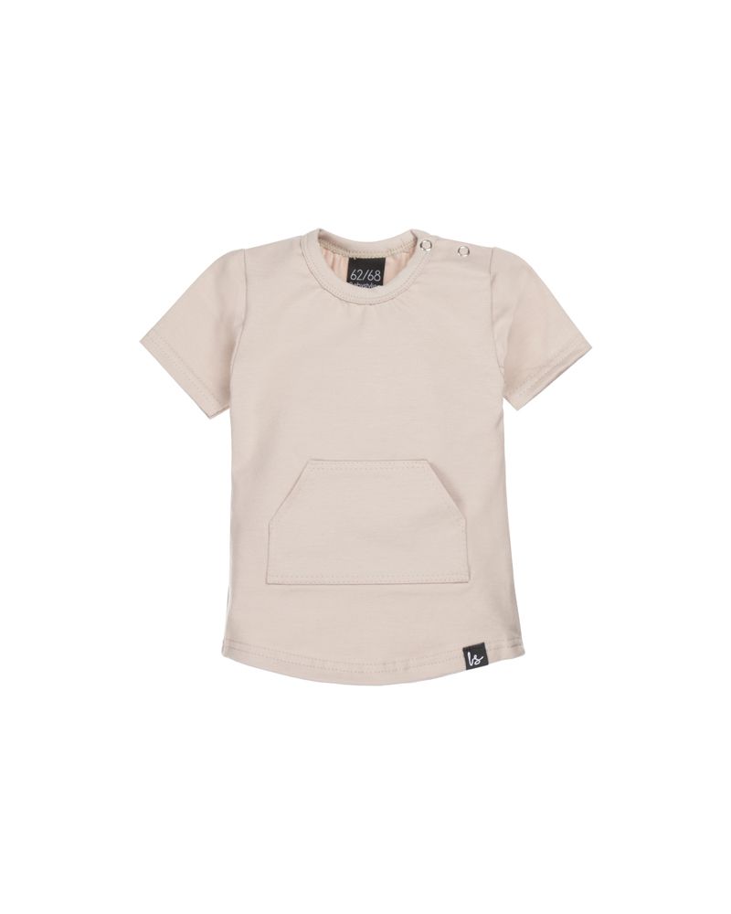 Pocket t-shirt sand (rounded back)